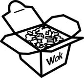Wok d'icône de boîte avec du riz illustration stock Wok d'icône de boîte avec du riz illustration stock