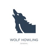 wolfs huilend pictogram in in ontwerpstijl wolfs huilend die pictogram op witte achtergrond wordt geïsoleerd wolf die vector eenv stock illustratie wolfs huilend pictogram in in ontwerpstijl wolfs huilend die pictogram op witte achtergrond wordt geïsoleerd wolf die vector eenv stock illustratie
