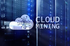 Wolk gegevensverwerking, gegevens of cryptocurrency ( Bitcoin, Ethereum) mijnbouw in gegevenscentrum De achtergrond van de server royalty-vrije stock fotografie Wolk gegevensverwerking, gegevens of cryptocurrency ( Bitcoin, Ethereum) mijnbouw in gegevenscentrum De achtergrond van de server royalty-vrije stock fotografie