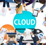 Wolk van de Overdrachtinternet van het Gegevensverwerkingsgegevensbestand de Technologieconcept royalty-vrije stock foto's Wolk van de Overdrachtinternet van het Gegevensverwerkingsgegevensbestand de Technologieconcept royalty-vrije stock foto's