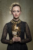 Woman with baroque gothic costume Stock Image Woman with baroque gothic costume Stock Image