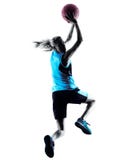 Woman Basketball Player Silhouette Royalty Free Stock Image Woman Basketball Player Silhouette Royalty Free Stock Image