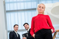 Woman Businessman talking on a mobile phone. Young businessman s stock images Woman Businessman talking on a mobile phone. Young businessman s stock images