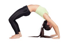 Woman doing pilates royalty free stock photography Woman doing pilates royalty free stock photography