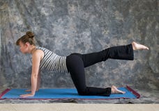 Woman Doing Yoga One Leg Table Pose Right Stock Images Woman Doing Yoga One Leg Table Pose Right Stock Images