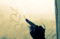Woman drawing heart stock photo Woman drawing heart stock photo