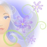 Woman Face Portrait Flowers Royalty Free Stock Image Woman Face Portrait Flowers Royalty Free Stock Image