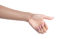 Woman gesture hand holding object royalty free stock images Woman gesture hand holding object royalty free stock images