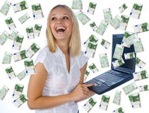 Woman Having Lot Of Money Stock Images Woman Having Lot Of Money Stock Images