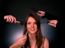 Woman In A Beauty Salon Royalty Free Stock Images