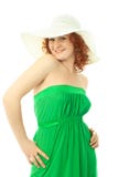 Woman In Summer Clothes Royalty Free Stock Photography Woman In Summer Clothes Royalty Free Stock Photography
