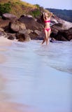 Woman On The Beach Stock Image Woman On The Beach Stock Image