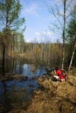Woman photographer in the outdoors, spring, nature Royalty Free Stock Photo Woman photographer in the outdoors, spring, nature Royalty Free Stock Photo