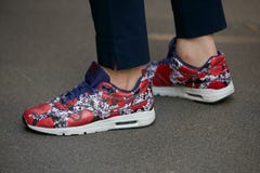 nike floral design shoes