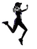 Woman runner jogger silhouette royalty free stock photo Woman runner jogger silhouette royalty free stock photo