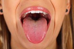 Woman`s tongue