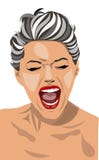 Woman Screaming royalty free illustration Woman Screaming royalty free illustration