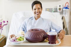 Woman Sitting In Hospital Bed Royalty Free Stock Images Woman Sitting In Hospital Bed Royalty Free Stock Images