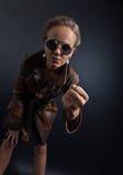 Woman in sunglasses , conceptual image on the subject of domest stock photography Woman in sunglasses , conceptual image on the subject of domest stock photography