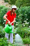 Woman Watering Stock Photos Woman Watering Stock Photos