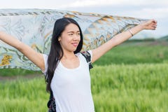 Woman in a wheat field Royalty Free Stock Image Woman in a wheat field Royalty Free Stock Image