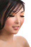 Woman With Eyes Closed Royalty Free Stock Photography Woman With Eyes Closed Royalty Free Stock Photography