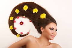 Woman With Flowing Hair Royalty Free Stock Image Woman With Flowing Hair Royalty Free Stock Image