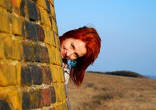 Woman With Red Hair Royalty Free Stock Photo