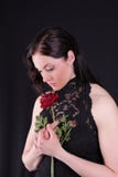 Woman With Rose Royalty Free Stock Photos