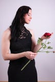 Woman With Rose Royalty Free Stock Photography