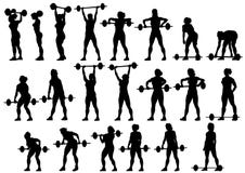 Women with barbell