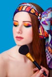 Women with brush royalty free stock images Women with brush royalty free stock images