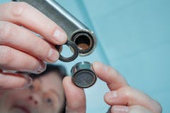 What type of wrench do you use to remove a aerator from a faucet?