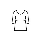 women jacket icon. Element of clothes icon for mobile concept and web apps. Thin line women jacket icon can be used for web and mo stock illustration women jacket icon. Element of clothes icon for mobile concept and web apps. Thin line women jacket icon can be used for web and mo stock illustration