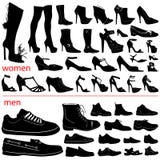 Women and men shoes vector