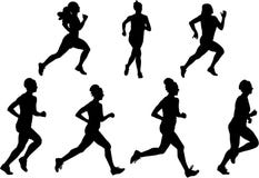 Women Running Vector Royalty Free Stock Image Women Running Vector Royalty Free Stock Image
