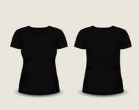 T-shirt Design Template (front & Back). Black And Stock Vector - Image ...