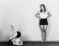 Women Stretching Royalty Free Stock Image Women Stretching Royalty Free Stock Image
