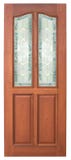 Wood door with glass on white background. royalty free stock photo Wood door with glass on white background. royalty free stock photo
