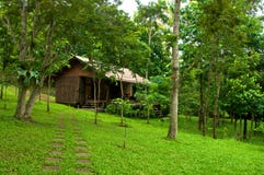 Wood House In The Forest Royalty Free Stock Photography Wood House In The Forest Royalty Free Stock Photography