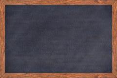 Wood ram för svart tavla med svart yttersida arkivbilder Wood ram för svart tavla med svart yttersida arkivbilder