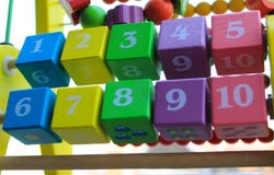 Abacus wooden squares multi color for kids royalty free stock photo Abacus wooden squares multi color for kids royalty free stock photo