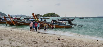Wooden boat on Koh Lipe, Thailand stock photo Wooden boat on Koh Lipe, Thailand stock photo