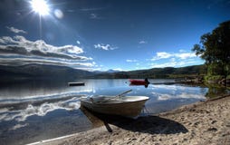Wooden Boat On The Beach Royalty Free Stock Photo Wooden Boat On The Beach Royalty Free Stock Photo