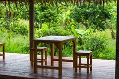Wooden chairs For you to sit and relax. stock images Wooden chairs For you to sit and relax. stock images