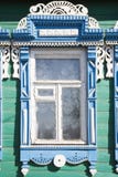 Wooden Decoration On Traditional Russian Window Royalty Free Stock Photos