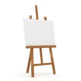 Wooden Easel On White Background Stock Photography Wooden Easel On White Background Stock Photography
