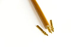 Wooden Handled Caligrapy Pen and Two Alternate Nibs stock photo Wooden Handled Caligrapy Pen and Two Alternate Nibs stock photo