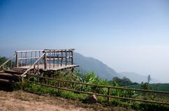 Wooden Hill View Point stock photo Wooden Hill View Point stock photo