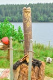 Wooden idol royalty free stock photos Wooden idol royalty free stock photos